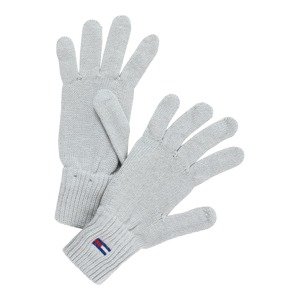 Tommy Jeans Prstové rukavice  modrá / svetlosivá / biela