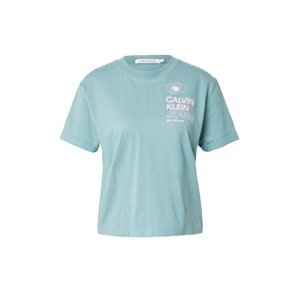 Calvin Klein Jeans Tričko  pastelovo modrá / pastelovo ružová / biela