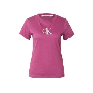 Calvin Klein Jeans Tričko  svetlomodrá / svetlozelená / ružová
