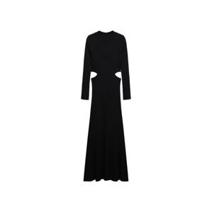 MANGO Pletené šaty 'Night'  čierna