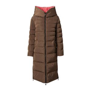 RINO & PELLE Zimný kabát  tmavošedá / koralová