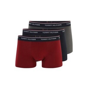 Tommy Hilfiger Underwear Boxerky  sivá / krvavo červená / čierna / biela