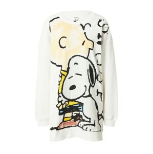Frogbox Mikina 'Snoopy & Charlie Brown'  béžová / žltá / čierna / biela