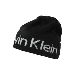 Calvin Klein Čiapky  svetlosivá / čierna