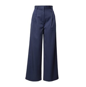 Dorothy Perkins Plisované nohavice  námornícka modrá / biela
