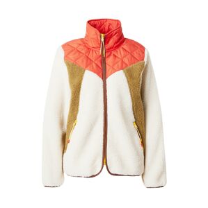 The Jogg Concept Prechodná bunda 'BERRI'  farba ťavej srsti / tmavohnedá / oranžovo červená / biela ako vlna