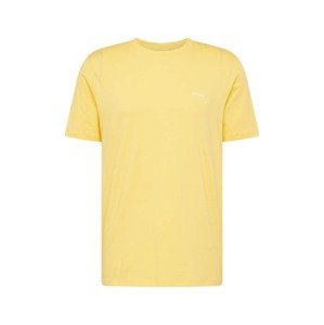 HUGO Red Tričko 'Dero'  pastelovo žltá / biela
