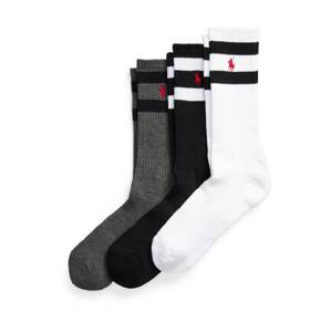 Polo Ralph Lauren Ponožky  tmavosivá / červená / čierna / biela