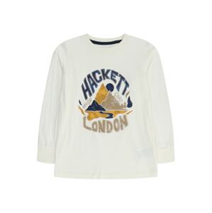 Hackett London Tričko  modrá / svetlohnedá / oranžová / biela