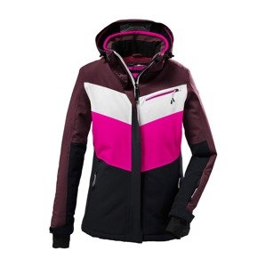 KILLTEC Outdoorová bunda  baklažánová / ružová / čierna / biela