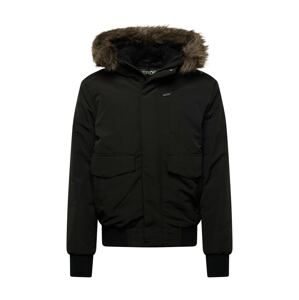Superdry Zimná bunda 'Everest'  hnedá / čierna