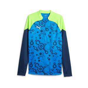 PUMA Funkčné tričko 'IndividualCUP'  námornícka modrá / azúrová / svetlozelená / biela