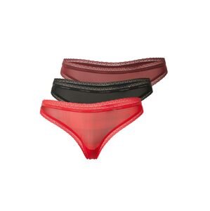 Calvin Klein Underwear Tangá  červená / bordová / čierna / biela