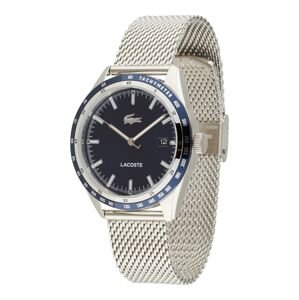 LACOSTE Analógové hodinky 'Everett'  námornícka modrá / tmavomodrá / strieborná