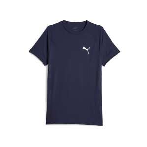 PUMA Funkčné tričko  námornícka modrá / šedobiela