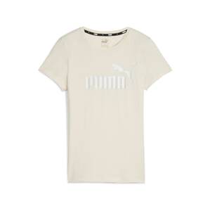 PUMA Funkčné tričko 'Essentials+'  biela / šedobiela