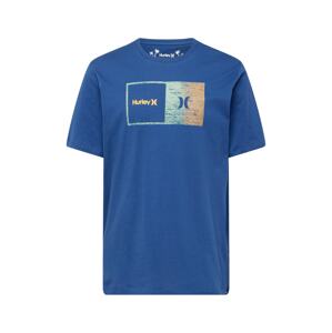 Hurley Tričko 'EVD HALFER'  modrá / pastelovo modrá / marhuľová