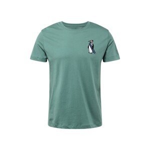 WESTMARK LONDON Tričko 'Cartoon Penguin'  námornícka modrá / nefritová / čierna / biela