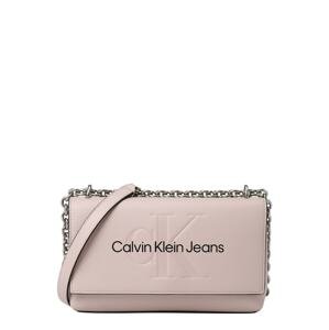 Calvin Klein Jeans Taška cez rameno  ružová / čierna / strieborná