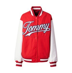 Tommy Jeans Tepláková bunda  modrá / červená / biela