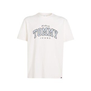 Tommy Jeans Tričko 'Varsity'  svetlomodrá / čierna / biela