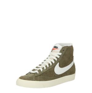 Nike Sportswear Členkové tenisky 'Blazer Mid '77 Vintage'  olivová / biela