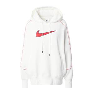 Nike Sportswear Mikina  krémová / červená / čierna / biela