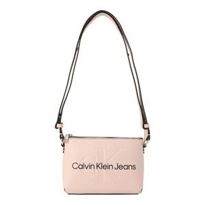 Calvin Klein Jeans Taška cez rameno  pastelovo ružová / čierna