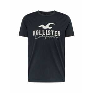 HOLLISTER Tričko  sivá / svetlosivá / čierna