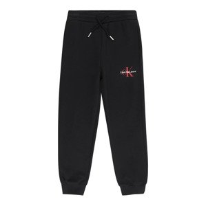 Calvin Klein Jeans Nohavice  svetločervená / čierna / biela