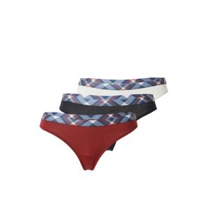 Tommy Hilfiger Underwear Tangá  tmavomodrá / tmavočervená / čierna melírovaná / biela
