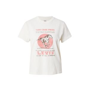 LEVI'S ® Tričko 'CLASSIC'  svetločervená / čierna melírovaná / šedobiela