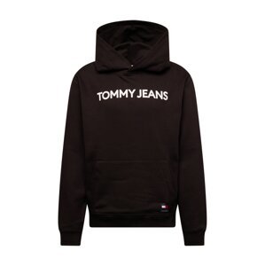 Tommy Jeans Mikina 'CLASSICS'  čierna / biela