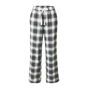 Abercrombie & Fitch Pyžamové nohavice  antracitová / biela