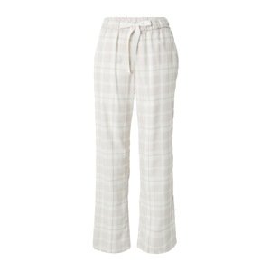 Abercrombie & Fitch Pyžamové nohavice  krémová / svetlosivá