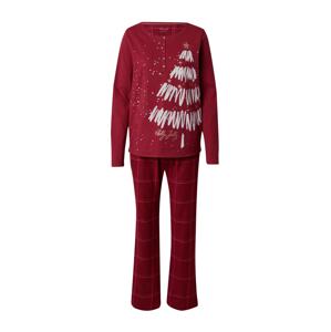 TRIUMPH Pyžamo 'Winter Moments'  béžová / ružová / červená / biela