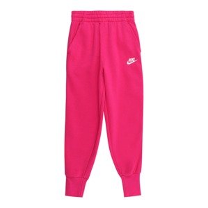 Nike Sportswear Nohavice 'CLUB FLEECE'  ružová / biela
