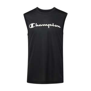 Champion Authentic Athletic Apparel Funkčné tričko  čierna / strieborná / biela