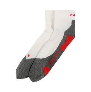 FALKE Športové ponožky 'RU5'  sivá / červená / biela