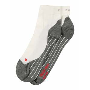 FALKE Športové ponožky 'RU4'  sivá / biela / červená