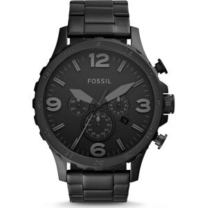 FOSSIL Analógové hodinky 'Nate'  čierna
