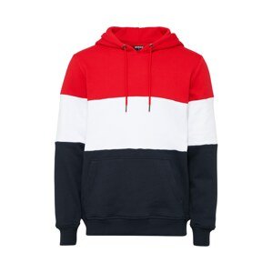 Urban Classics Sweatshirt  námornícka modrá / ohnivo červená / biela