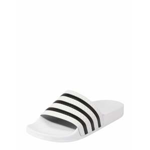 ADIDAS ORIGINALS Plážové / kúpacie topánky 'Adilette'  biela / čierna