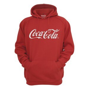 Merchcode Mikina 'Coca Cola'  biela / červená