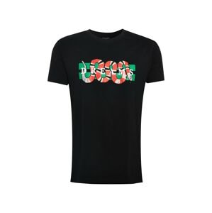 Mister Tee T-Shirt 'Snake Dreams'  červená / čierna / zelená