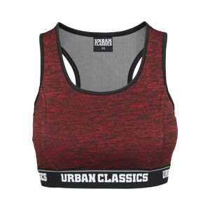 Urban Classics Podprsenka 'Active'  čierna / tmavočervená