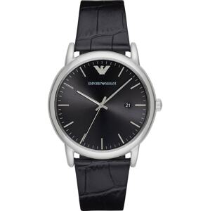 Emporio Armani Analógové hodinky 'AR2500'  čierna / strieborná