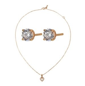 Michael Kors Sada šperkov 'MKC1130AN791'  ružové zlato / priehľadná