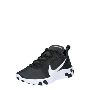 Nike Sportswear Nízke tenisky 'React 55'  biela / čierna