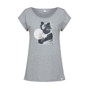 Iriedaily Tričko 'Koala Bubble'  antracitová / svetlosivá / sivá melírovaná / púdrová
